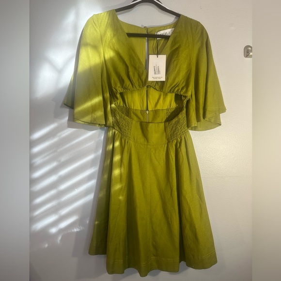 Sovere epiphany mini dress olive green size small nwt - Picture 2 of 5